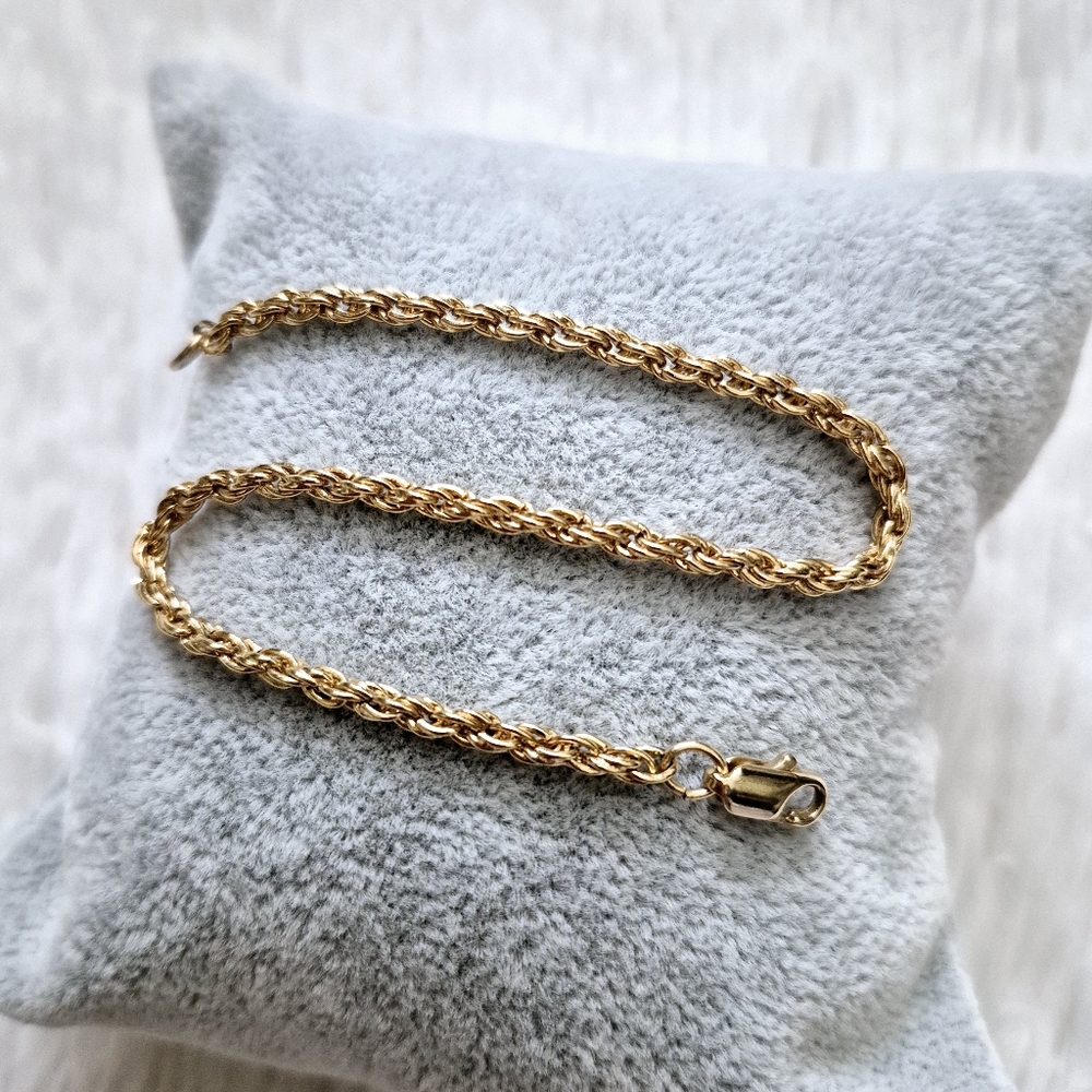 Gold Plated Rope Bracelet